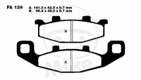 brzdové destičky EBC FA129HH. 7328636