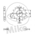 řetězové kolečko MZ/MUZ RT125, SM125,SX125.7261027