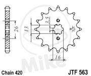 řetězové kolečko Suzuki LT, TS, YAMAHA DT,FS1,RD,TY.7262421