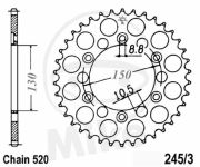rozeta HONDA FMX, FX, NX,  SLR, YAMAHA YZF.7273998