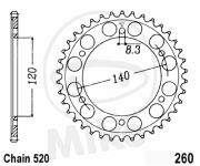 rozeta HONDA XL250R.7273931