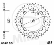 rozeta KAWASAKI BJ250, KLR650, KLE500. 7275498
