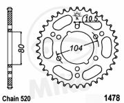 rozeta KAWASAKI ER6,GPZ,Z750,ZX6R,ZX7R,ZX9R,ZXR400. 7271232