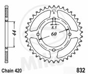 rozeta Rieju RS-2, Yamaha DT50, DT80,TY50. 7272503