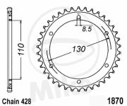 rozeta YAMAHA TZR125.7276561