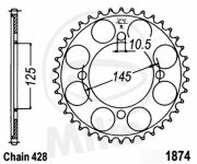 rozeta YAMAHA XVS 125 Drag Star, XVS 250 Drag Star.7270390